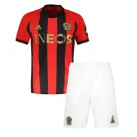 Maglia Calcio OGC Nice Prima Divisa Bambino 2024-25 Manica Corta (+ pantaloncini)